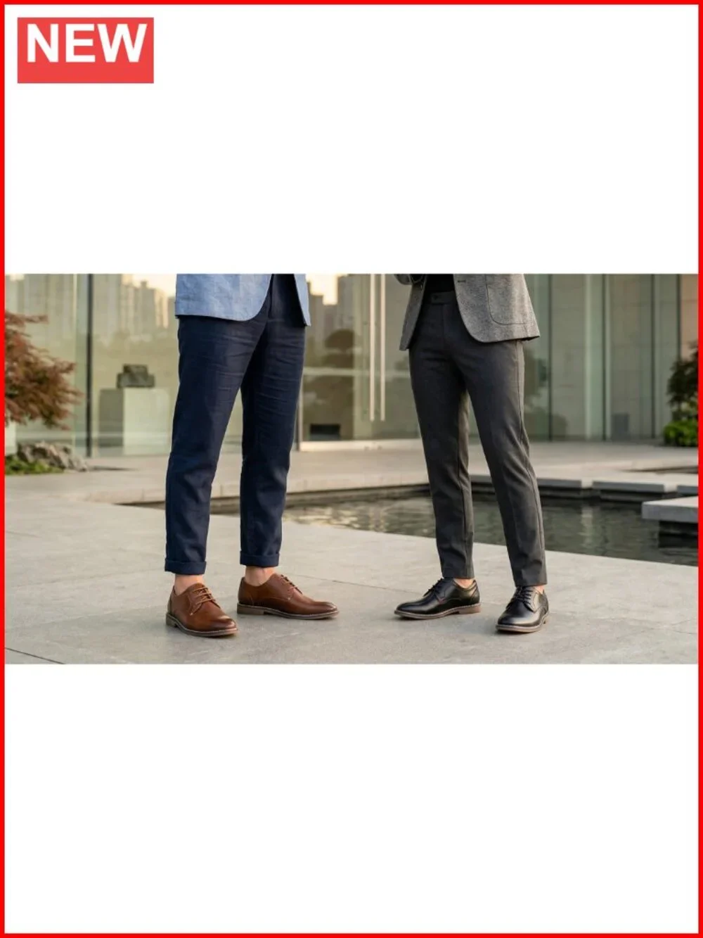 Men's Casual Dress Shoes Retro Business Classic Oxfords PU Leather Lace-Up